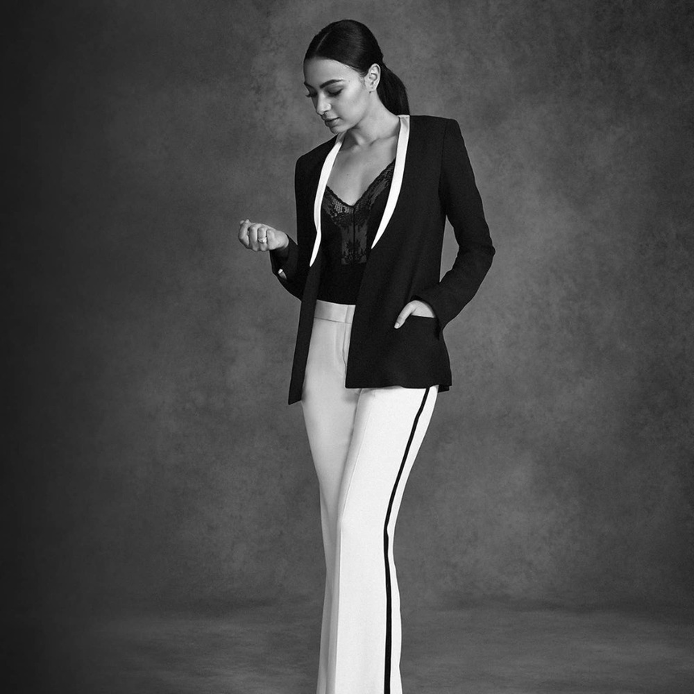 La Ligne Black and White Blazer